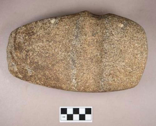 Ground stone, grooved axe, three-quarter groove