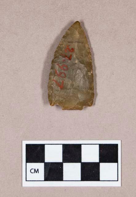 Chipped stone, projectile point, corner-notched