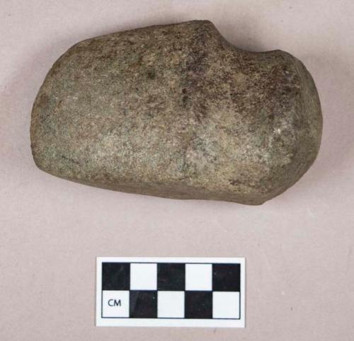 Ground stone, grooved axe, three-quarter groove