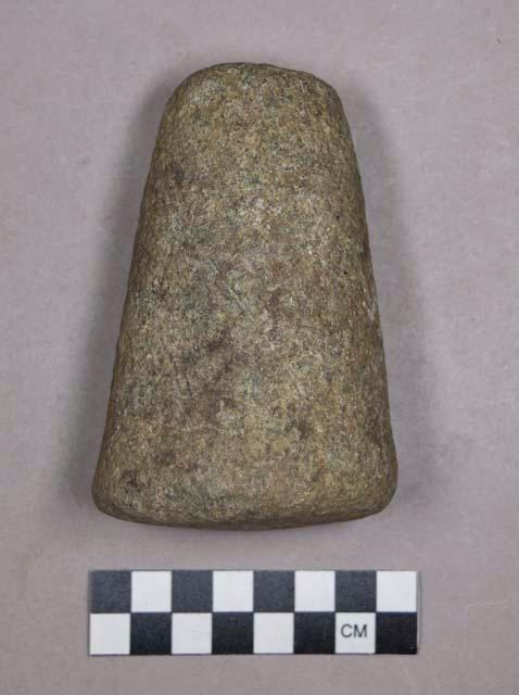 Ground stone, pestle, bell-shaped