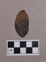 Chipped stone, projectile point, leaf-shaped