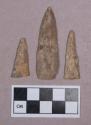 Chipped stone, projectile points