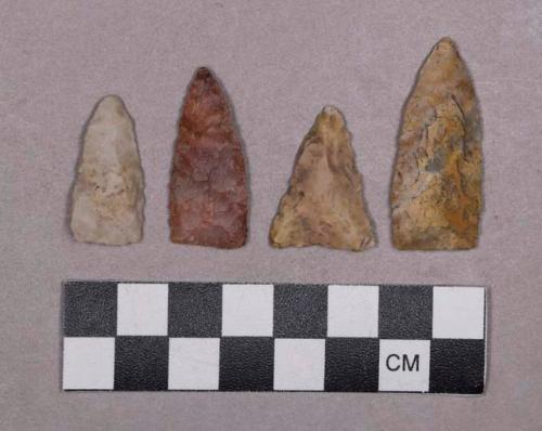 Chipped stone, projectile points, includes triangular and lanceolate