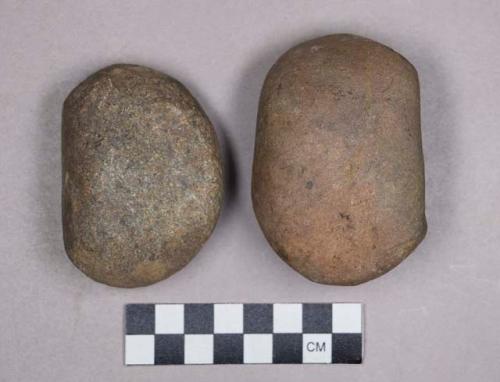 Ground stone, hammer stones