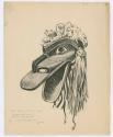 Illustration IX, Mask, from Franz Boas' report: "The Exhibits from the North Pacific Coast"