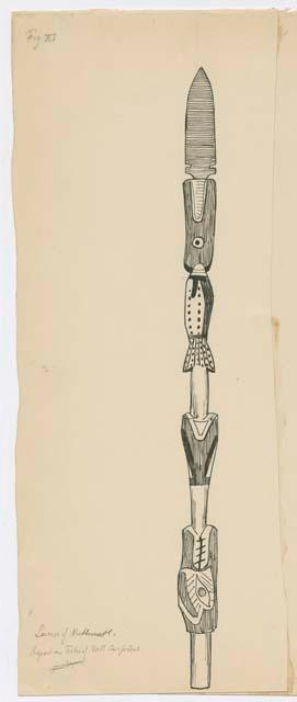 Illustration XI, Lamp of ?, from Franz Boas' report: "The Exhibits from the North Pacific Coast"