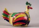 Vase in the form of a bird, painted, Indian made