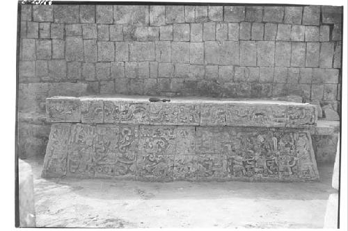 Sculptured altar, north side at Mercado Colonnade.