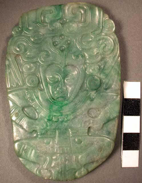 Carved jadeite ornament, human figurine