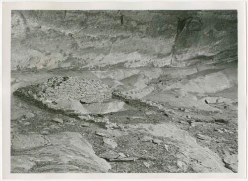 Rock formations inside cavern