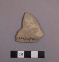 Potsherd - Thin grey blue slip