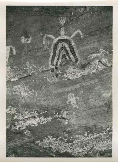 Pictograph with human figure