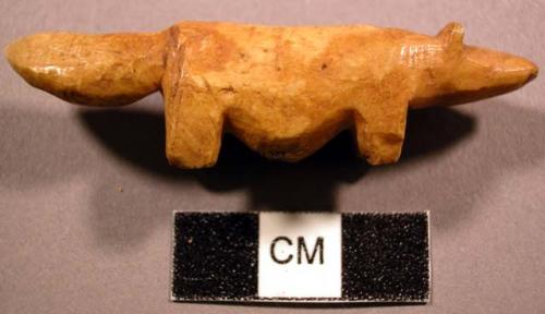 Miniature ivory representation of Arctic fox