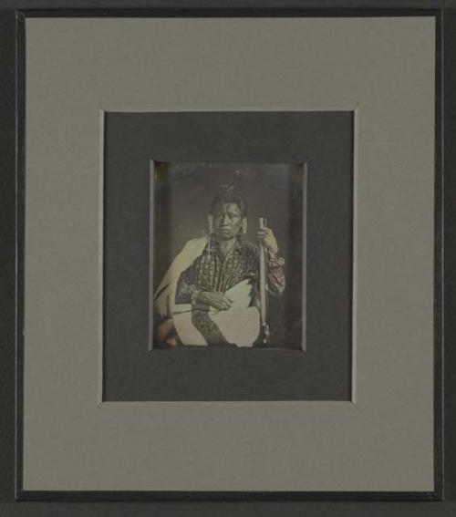 Daguerreotype copy: Na-che-ninga "No Heart of Fear" Chief of Iowa Tribe
