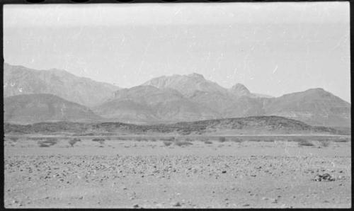 Landscape, with mountains in background