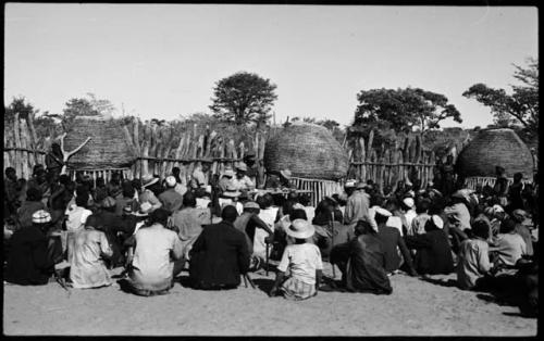 Government officials collecting grain tax from Ovambo people