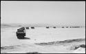 Trucks loaded with salt