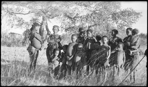 Group of people standing near Abenab mine