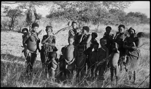 Group of people standing near Abenab mine