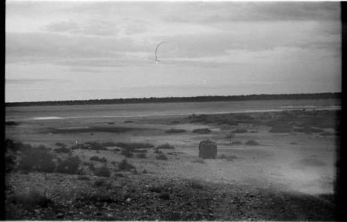 Truck driving through the Tsane landscape