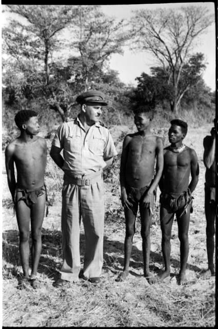 Group of men standing in a line