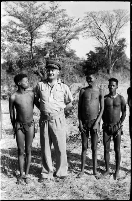 Group of men standing in a line