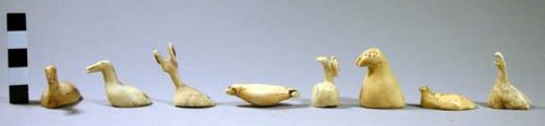Pieces of carved ivory