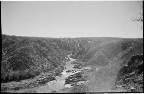 Ruacana Falls and rapids below