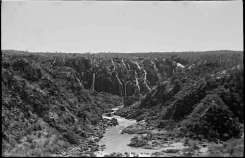 Ruacana Falls and rapids below