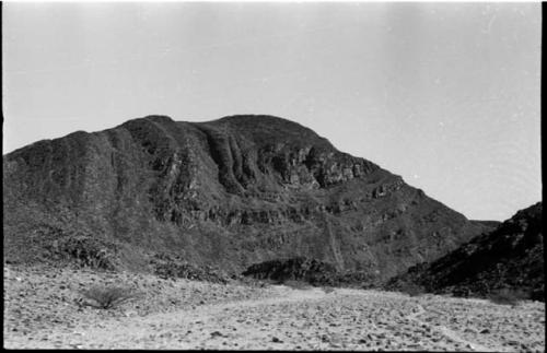 Hill, showing strata