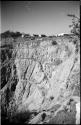 Buildings at top of cliff at Abenab Mine