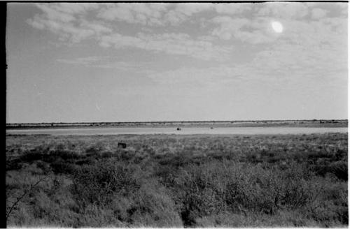 Trucks approaching !Kusi Pan in the distance