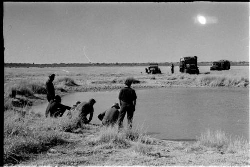 Expedition members and truck around !Kusi Pan