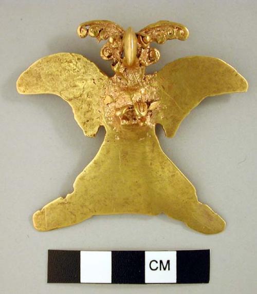 Gold bird-shaped neck ornament