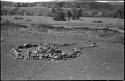 Pile of stones in circle with space for entrance