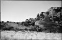 Large boulders and hill