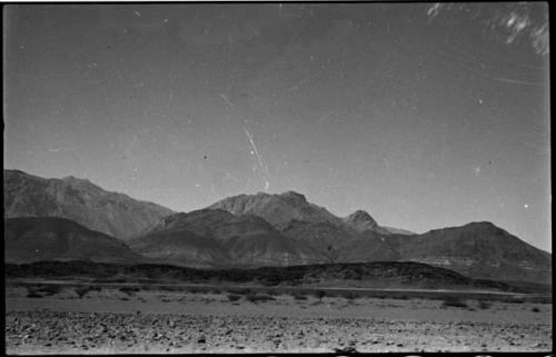 View of hills and mountains