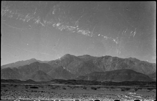 View of hills and mountains