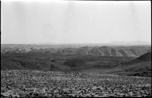 Landscape, with mountains in distance