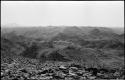 View of craggy hills