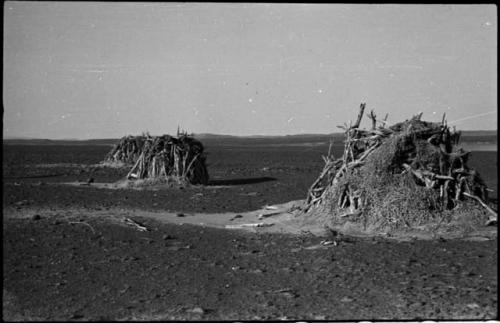 Three huts