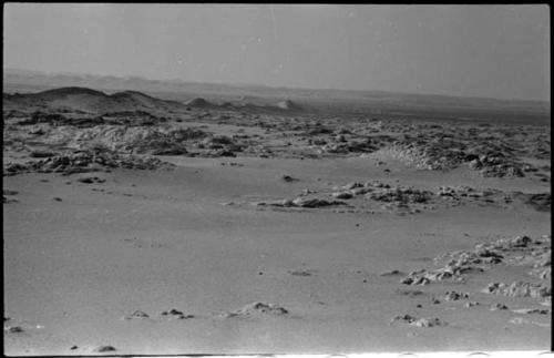 Landscape with sand and rocks