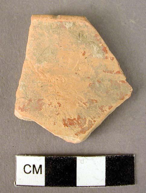 Potsherd - monochrome red glaze slip