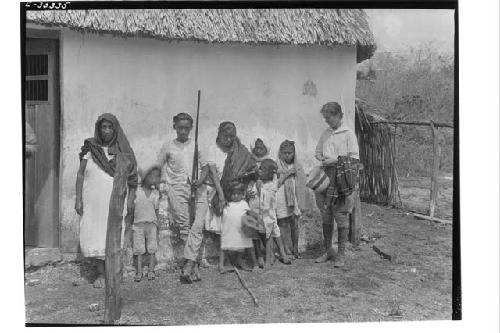 Local people in front of consejeria