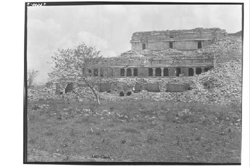 Sayil, Yucatan, left half of panoramic view of Palace; Str. 2BI