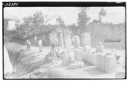 East end during excavation at Mercado Corridor.