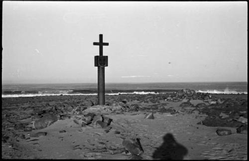 Monument on beach