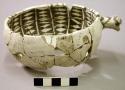 48 Sherds, one ladle fragment, repaired