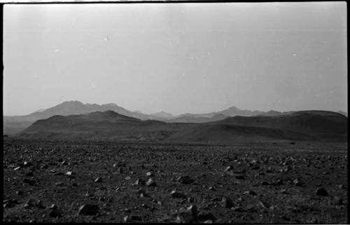 Landscape, with hills in the distance