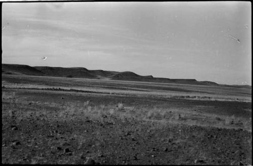 Landscape, with hills in the distance